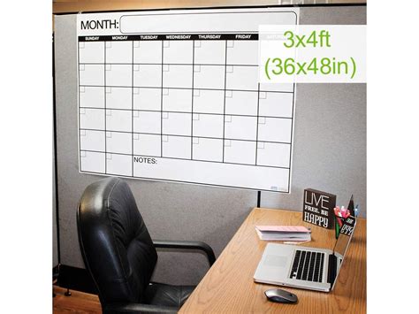 Best Extra Large Dry Erase Wall Calendar Planner And Organizer 36 X 48