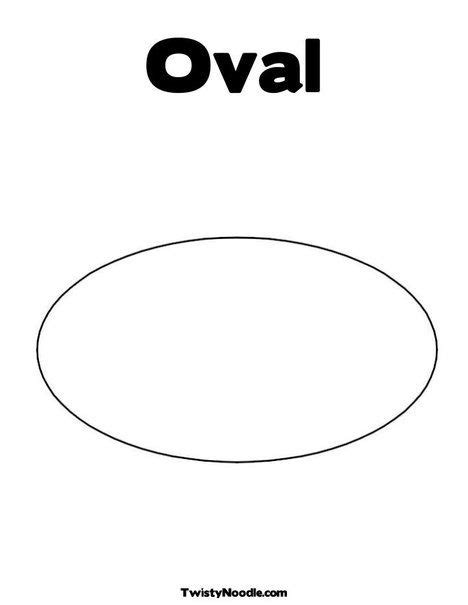 Filling a shape with a color. Oval Coloring Page from TwistyNoodle.com | Coloring pages ...