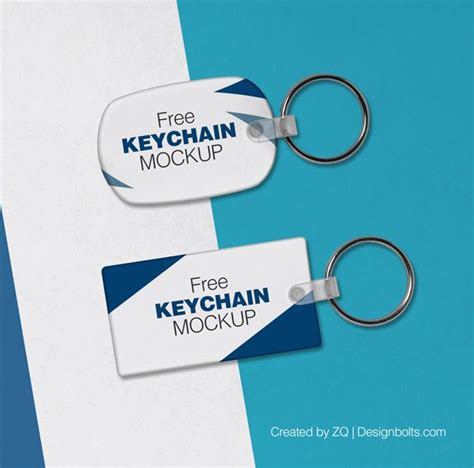 keychain key ring mock  psd files keychain design mockup
