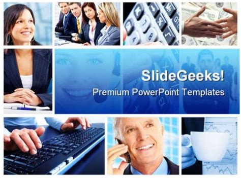 Business Collage People Powerpoint Template 0910