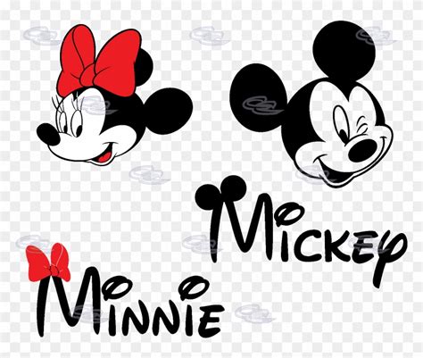 Minnie Mouse Face Logo Mickey And Minnie Name Hd Png Download