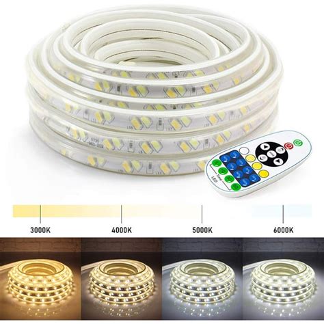 Wyzworks 25ft Flexible Led Strip Lights 2 In 1 Warm And Cool White