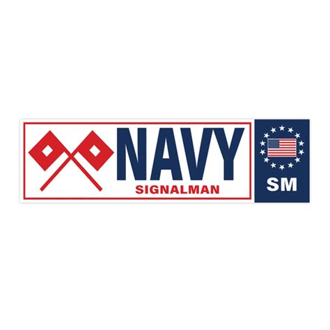 Navy Signalman Sm Bumper Sticker Hams Designs