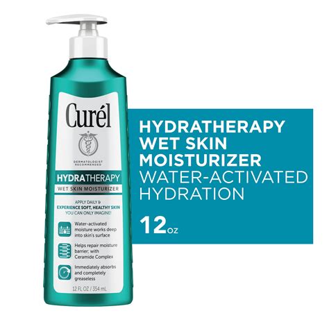 Curel Hydra Therapy Wet Skin Moisturizer Lotion With Advanced Ceramide Complex 12 Fl Oz