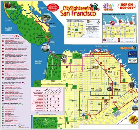 City Sightseeing San Francisco Map City Sightseeing San Francisco