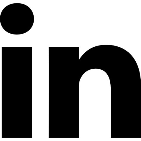 Linkedin Logo Black And White Png Free Png Image