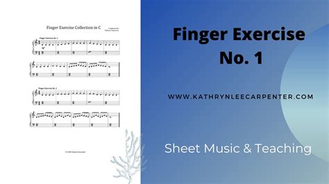 Finger Exercise Collection For Piano Exercise No 1 Teaching Video