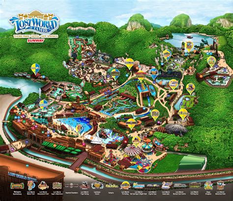 Park Map Lost World Of Tambun Theme Park