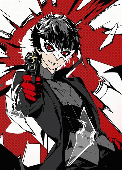 Persona 5 Poster By David Pup Displate In 2021 Persona 5 Anime