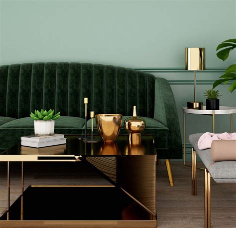 Tips From An Interior Designer Monochromatic Mod Living Room Green