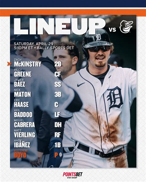 Detroit Tigers On Twitter Heres How We Line Up For Game Of Todays