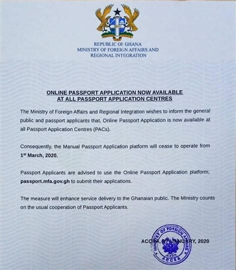 No More Manual Ghana Passport Application Graphic Online