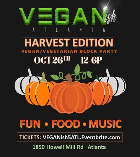 Atlanta food truck park & market. VEGANish ATL: Vegan/Vegetarian Block Party, Atlanta Food ...