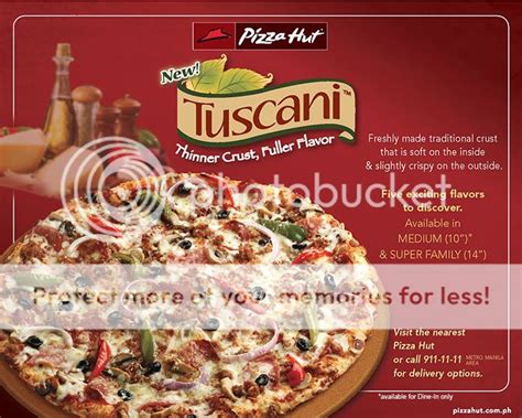 Introducing The New Tuscani From Pizza Hut Carizza Chua