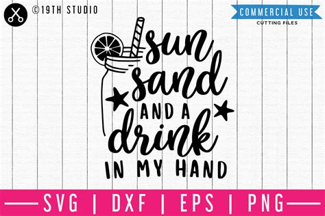 The skills i learned with jetbrains academy advanced the way i think about code and the way i structure it. Sun sand and a drink in my hand SVG | M48F |A Summer SVG