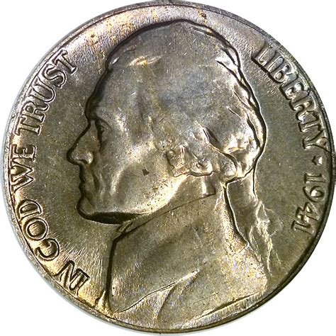 1941 5c Ms Jefferson Five Cents Ngc