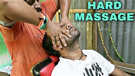 Hard Massage By Ratan Barber Head And Upper Body Massage With Tapping And Neck Cracking Asmr