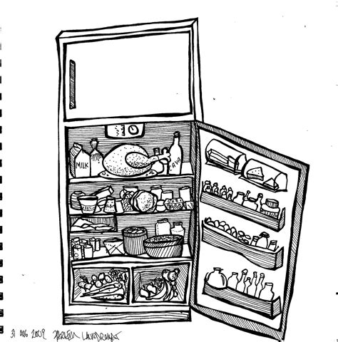 Frige Coloring Pages