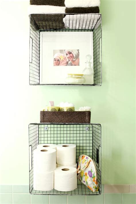 Make your bathroom the cleanest — and tidiest — room in the house with these easy and genius storage 24 smart storage ideas to make the most of a small bathroom. bathroom storage with baskets 2017 - Grasscloth Wallpaper