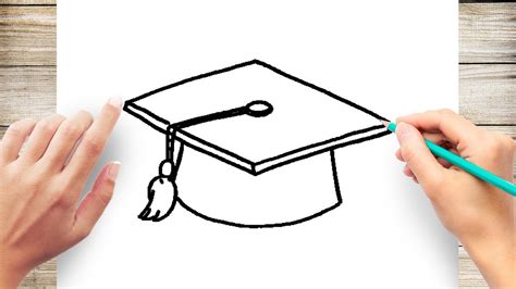 How To Draw A Graduation Cap Step By Step Youtube