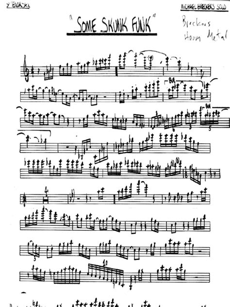 Some Skunk Funk (Michael Brecker) | PDF