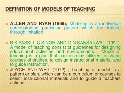 Models of teaching ppt