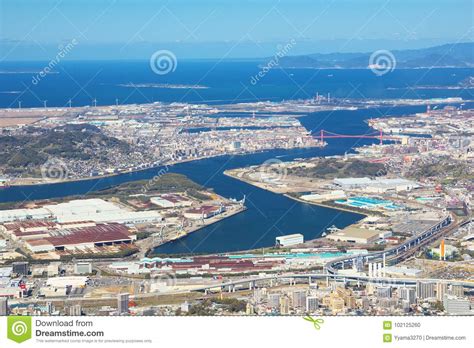 View Of Kitakyushu City In Kitakyushu, Japan Editorial 