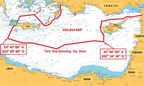 Doğu Akdeniz’de Türk Kıta Sahanlığı Ve Münhasır Ekonomik Bölgesi Derhal İlan Edilmelidir