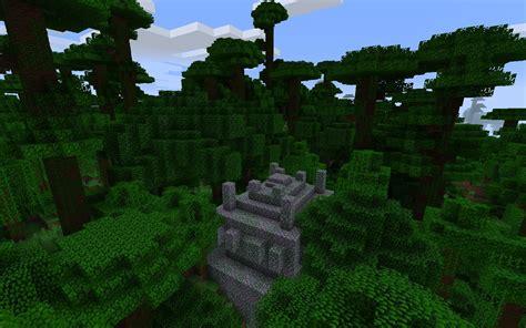 Jungle Temple In Dense Jungle Biome Minecraft Seed Hq
