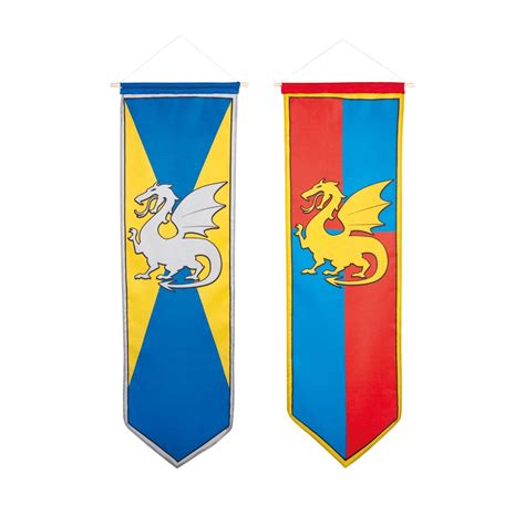 Medieval Knights And Dragons Banner Medieval Dragon Party Decoration