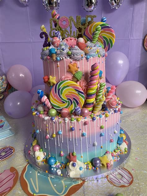 Candy Theme Cake Candy Theme Birthday Party Candy Birthday Cakes