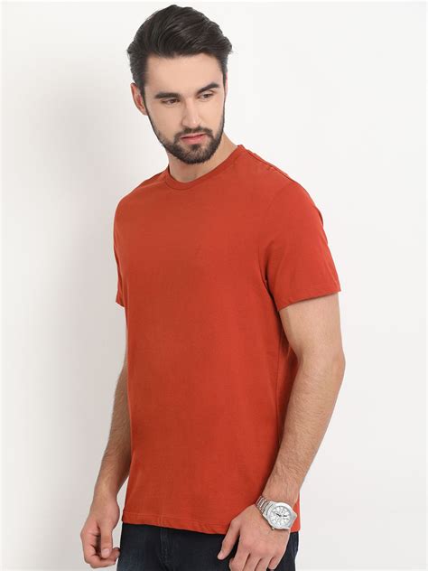 International shipping depending on your location, customs, and availability your item can take anywhere between. Indian Terrain 100 % Cotton Red Solid Regular Fit T-Shirt ...