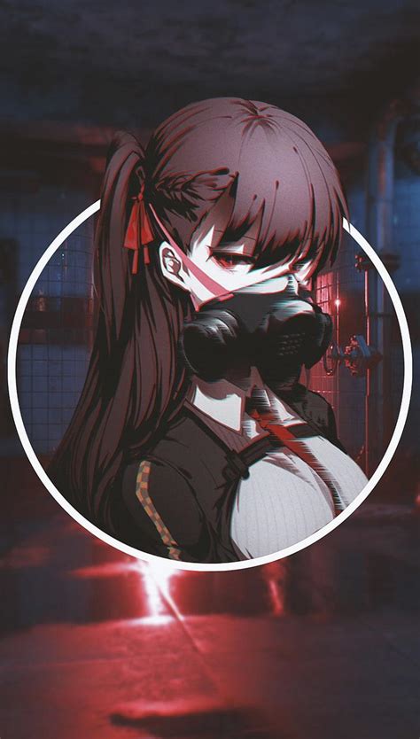 43 Dark Anime Girl With Mask