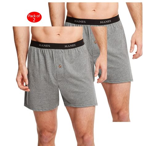 Hanes Hanes Classics Mens Tagless Comfort Soft Knit Boxers With