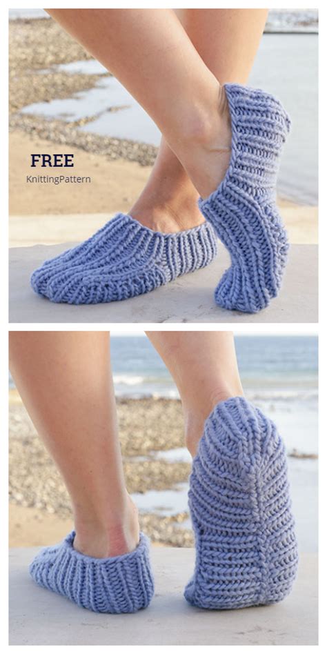 Easy Knit One Piece Slippers With Leaf Free Knitting Pattern Video 107