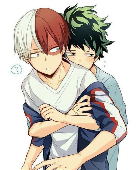 My Hero Academia Shouto Todoroki And Izuku Midoriya Tododeku My