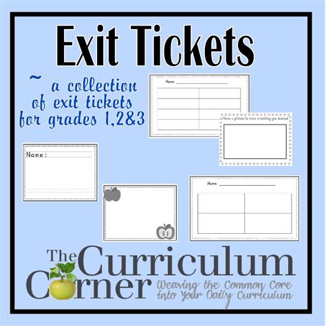 Printable with four on a page. Exit Tickets for Grades 1, 2 and 3 - love these for ...