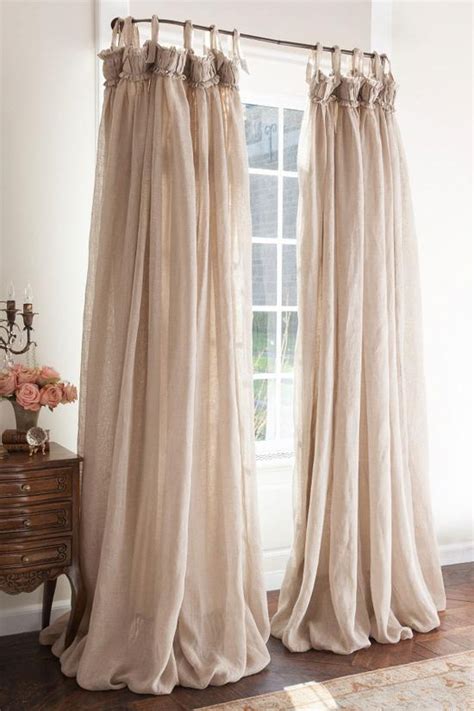 Need a new look in your bedroom, living room or kitchen? Linen Balloon Drapery Panel - Linen Drapes | Soft ...