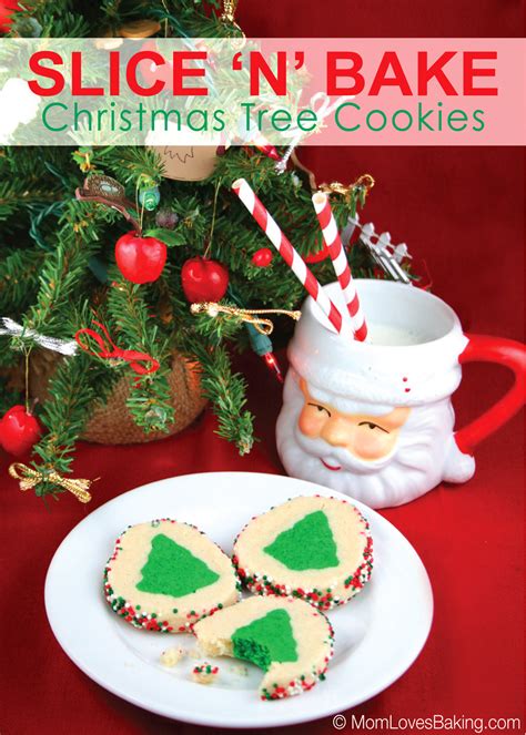 Sounds like a total win, win to us! Slice 'n' Bake Christmas Tree Cookies - Mom Loves Baking