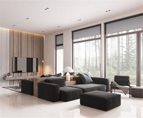 Minimalist living room decoration become a popular now. Minimalist, Muted-Colour Home With Scandinavian Influences