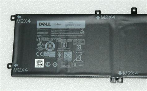 New Original Dell Xps 15 9550 Precision 15 5510 84wh Battery 4gvgh