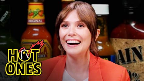 Elizabeth Olsen Feels Brave While Eating Spicy Wings Hot Ones Complex