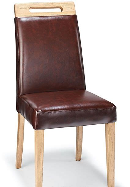 Actona milan cream leather dining room metal frame chair contemporary nib modern. Cumbria Real Leather Dining Chair in Antique Brown or ...