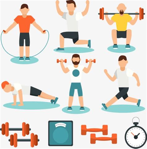 Weightlifting Clipart Man Working Out Weightlifting Exercise In Clip