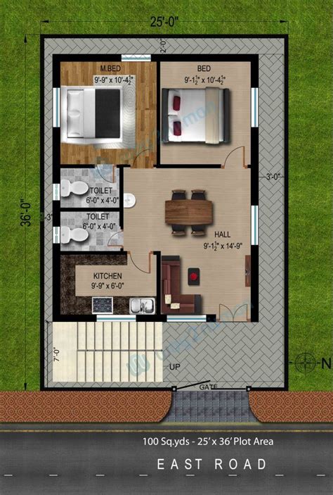 fancy   sq ft house plans east facing north arts  bhk indian styl