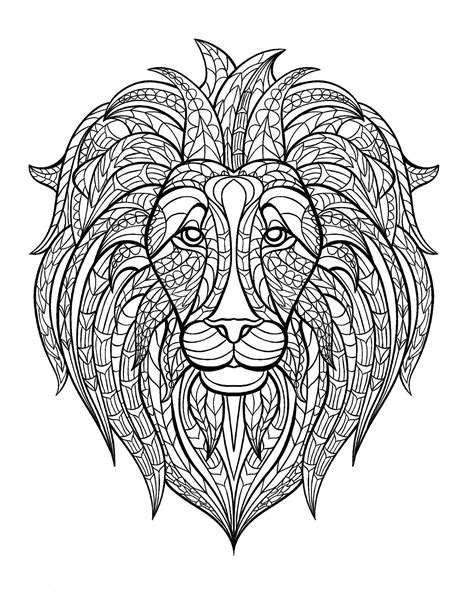 Art Therapy Disegni Da Stampare E Colorare Lion Coloring Pages