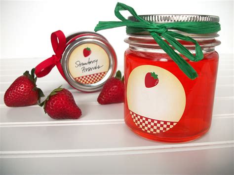 Colorful Adhesive Canning Jar Labels New Strawberry And Kitchen Labels