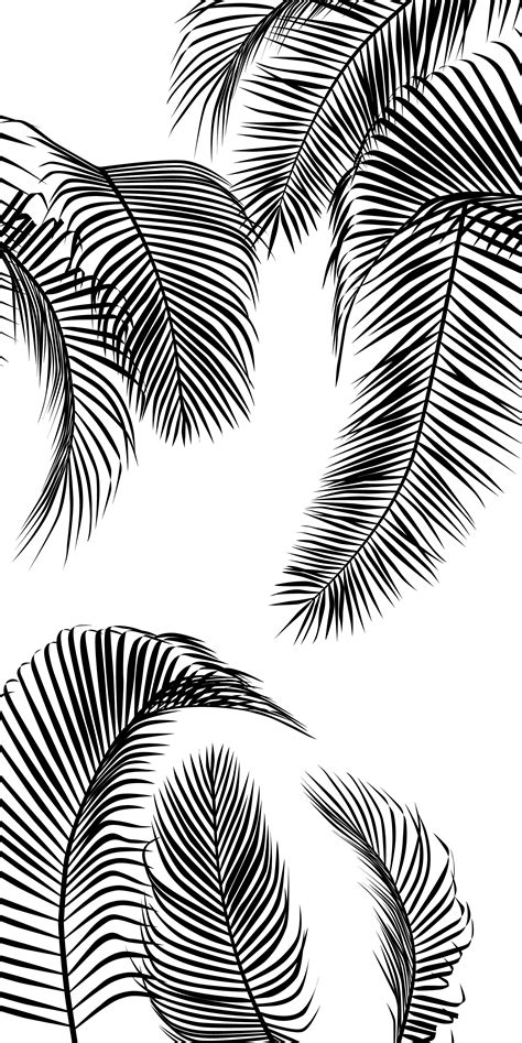 Palm Tree Leaves Casetify Iphone Tropicalvibes Line Art