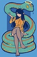 snake maid by akairiot on DeviantArt | Character art, Cartoon art ...