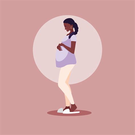 Pregnant Woman Avatar Character 660579 Vector Art At Vecteezy